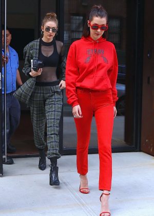 Gigi and Bella Hadid - Out and about in NYC